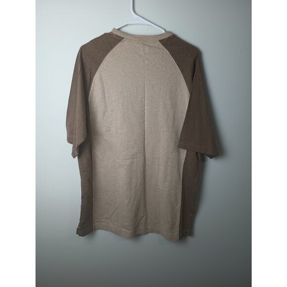 Duluth Trading Co Long Tail T-Shirt Men's Medium Brown 100% Cotton - Picture 3 of 3